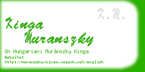 kinga muranszky business card